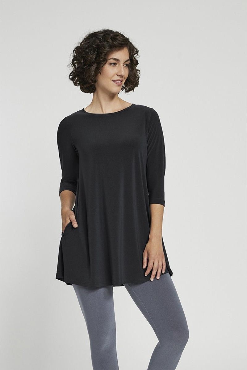 Sympli 3/4 Sleeve Trapeze Tunic - Style 23155-2 – Close To You