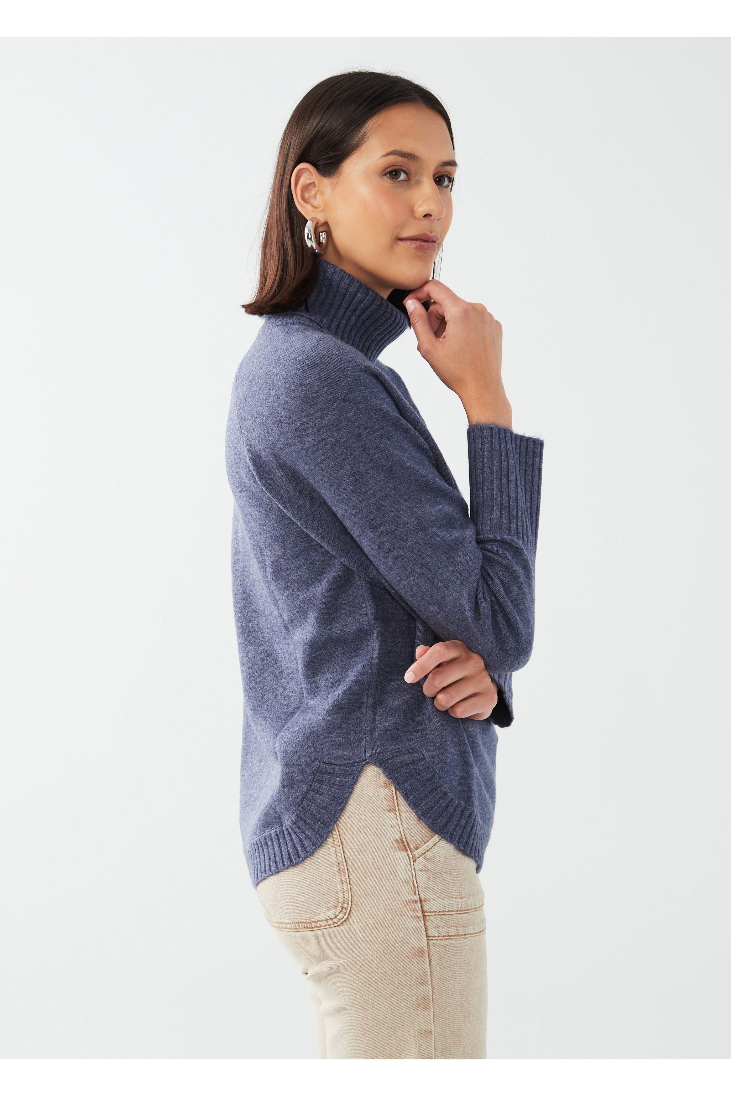 FDJ Turtleneck Shirttail Hem Sweater Style 1515333 Close To