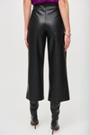 Joseph Ribkoff Leatherette Pull-On Culotte Pants - Style 243042, back