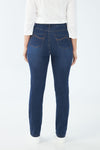 FDJ Petite Suzanne Slim Leg Jean - Style 8473250, back, delight