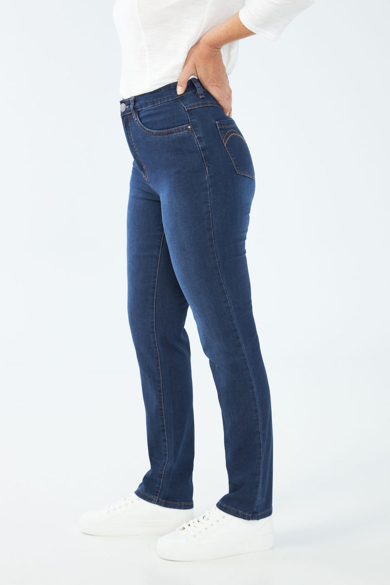 FDJ Petite Suzanne Slim Leg Jean - Style 8473250, side, delight