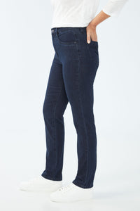 FDJ Petite Suzanne Slim Leg Jean - Style 8473250, side, pleasant