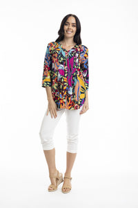 Front view of Orientique Copacabana Blouse - Style 62666