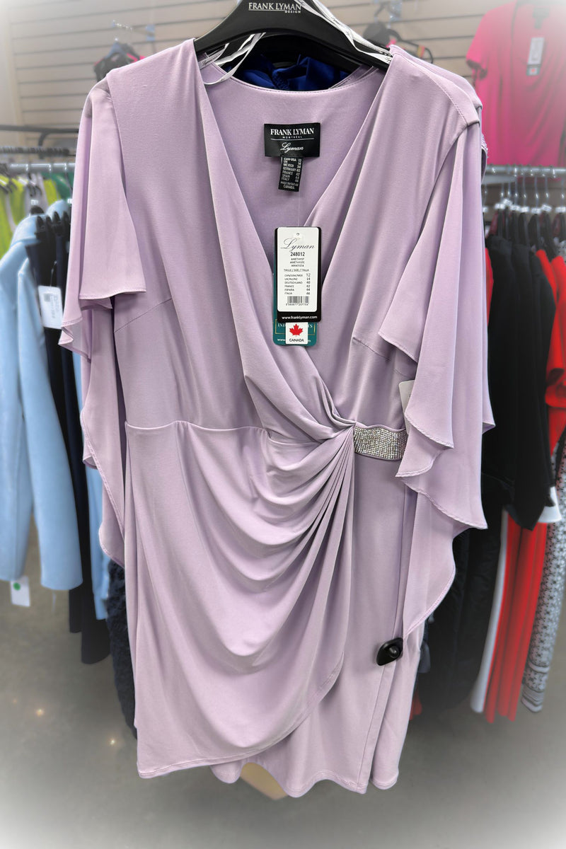 Frank Lyman Dress - Style 248012, amethyst
