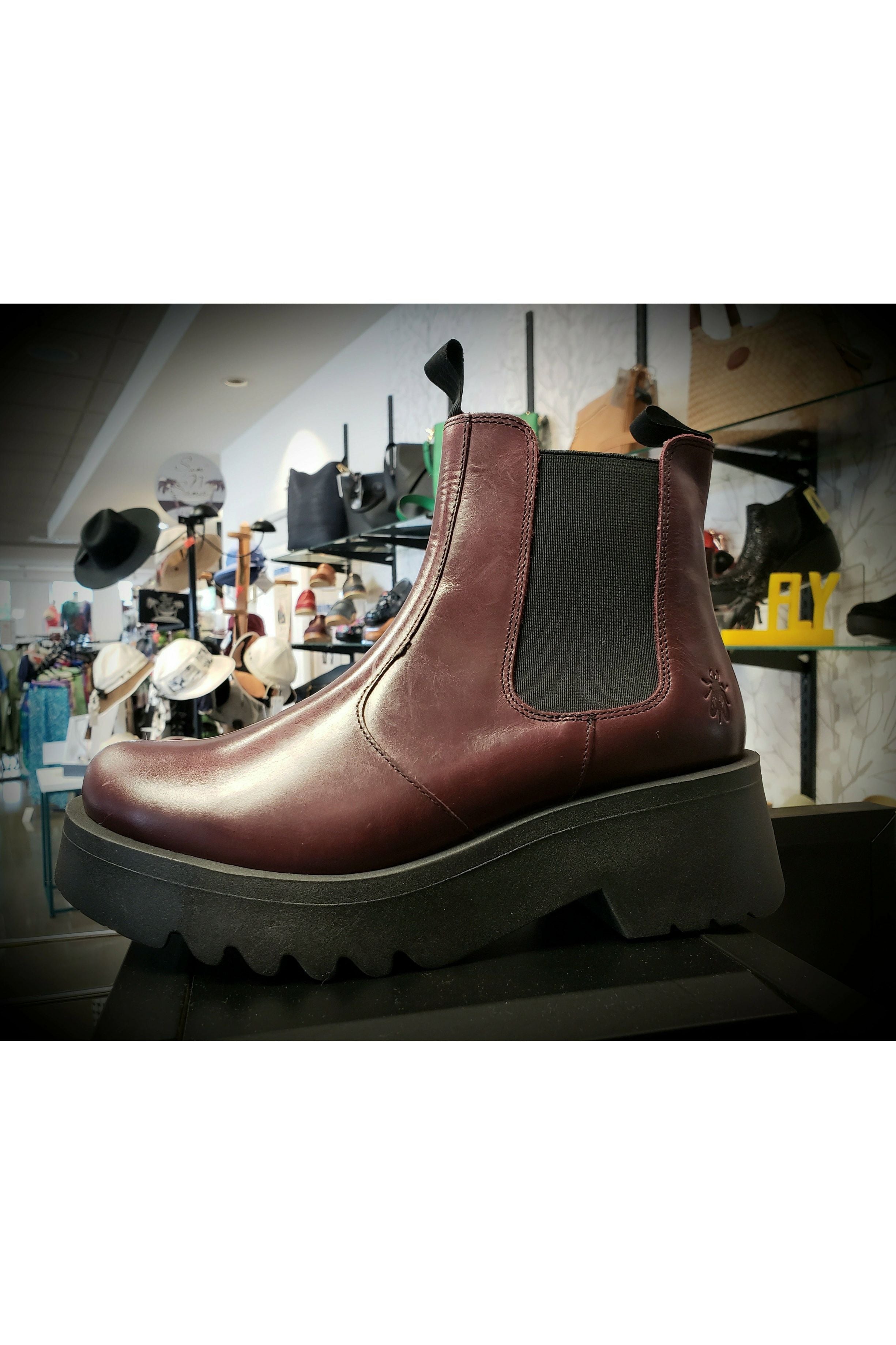 Fly london burgundy hot sale boots