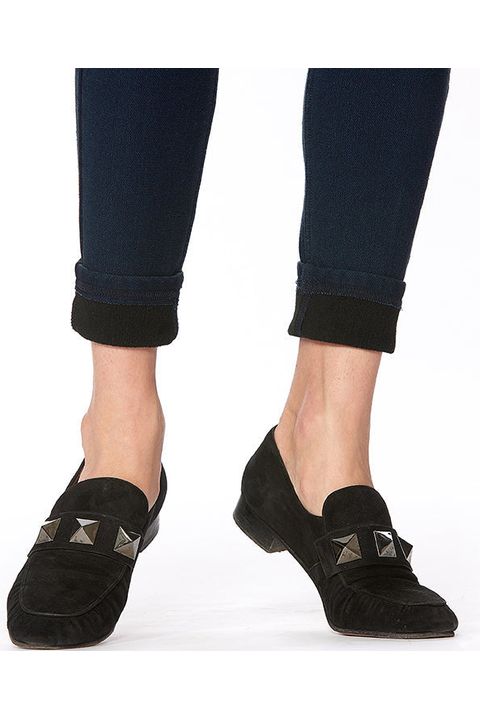 HUE Women's Ultra Soft Fleece Lined Denim Leggings, Ink Wash, Extra Small :  : Fashion