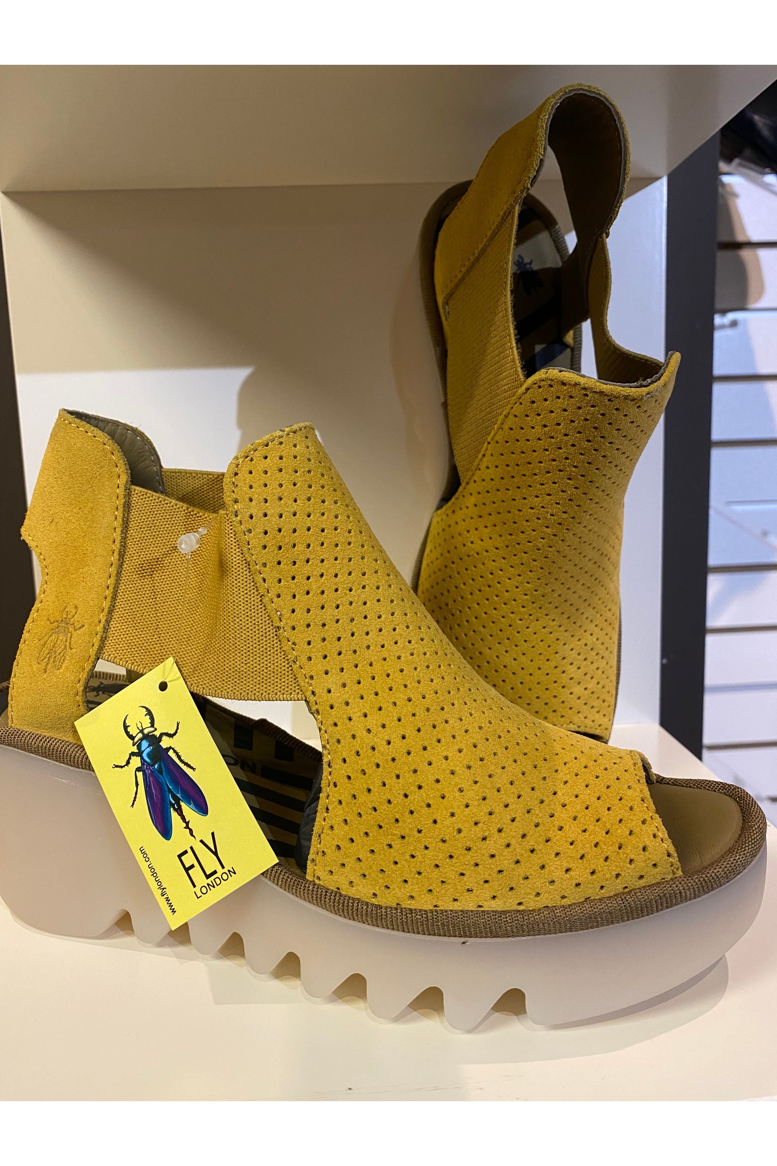 Fly london best sale yellow sandals