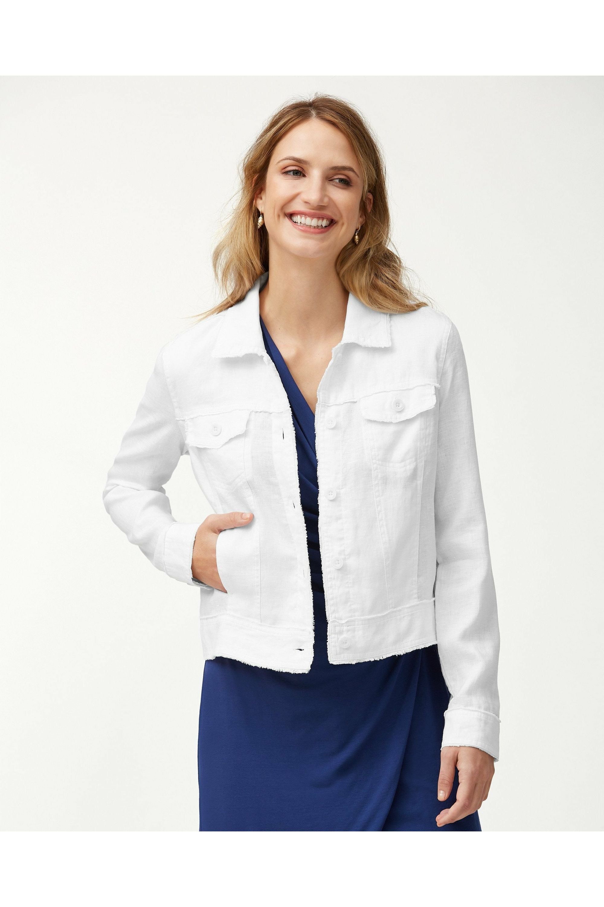 Tommy bahama womens linen on sale jacket