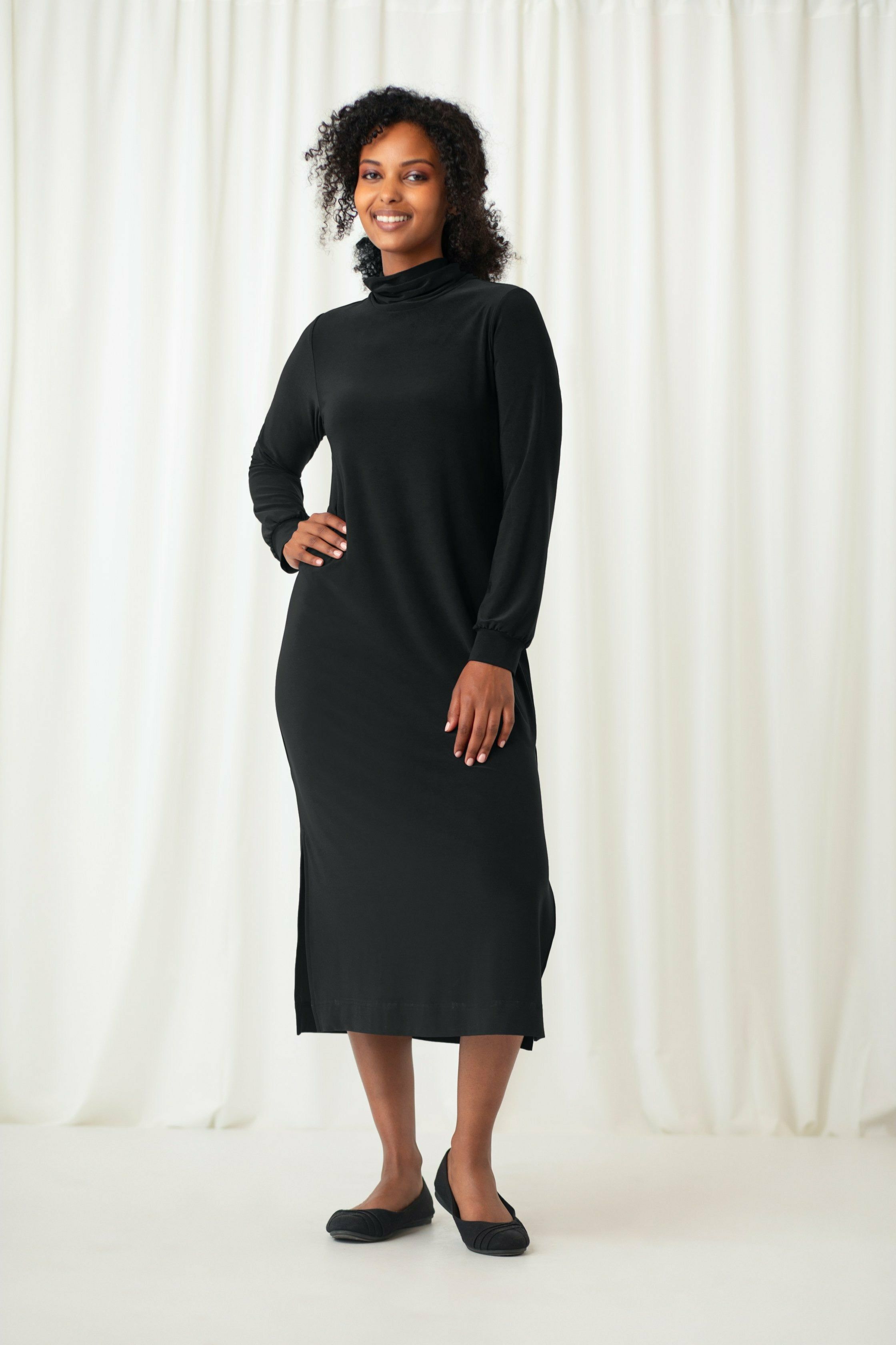 Plus size turtleneck on sale dress